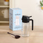 Spray And Pour Oil Dispenser Bottle Black 470ml With Spoon