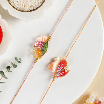 Spring Garden Rakhi Duo Gift Set