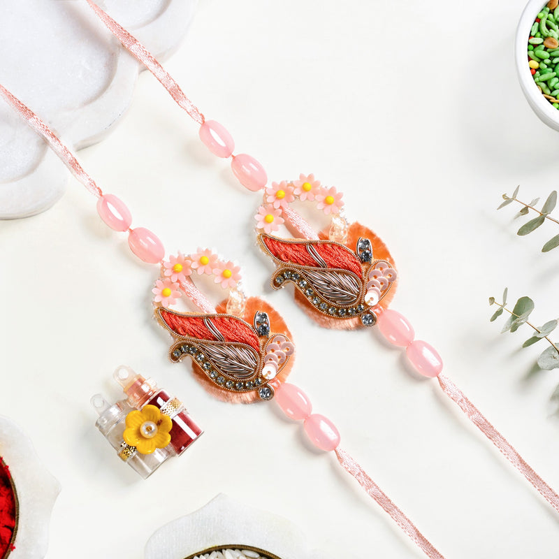 Infinite Floral Rakhi Gift Set