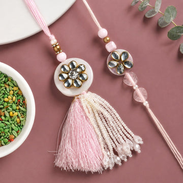 Rosetta Charm Rakhi And Lumba Gift Set