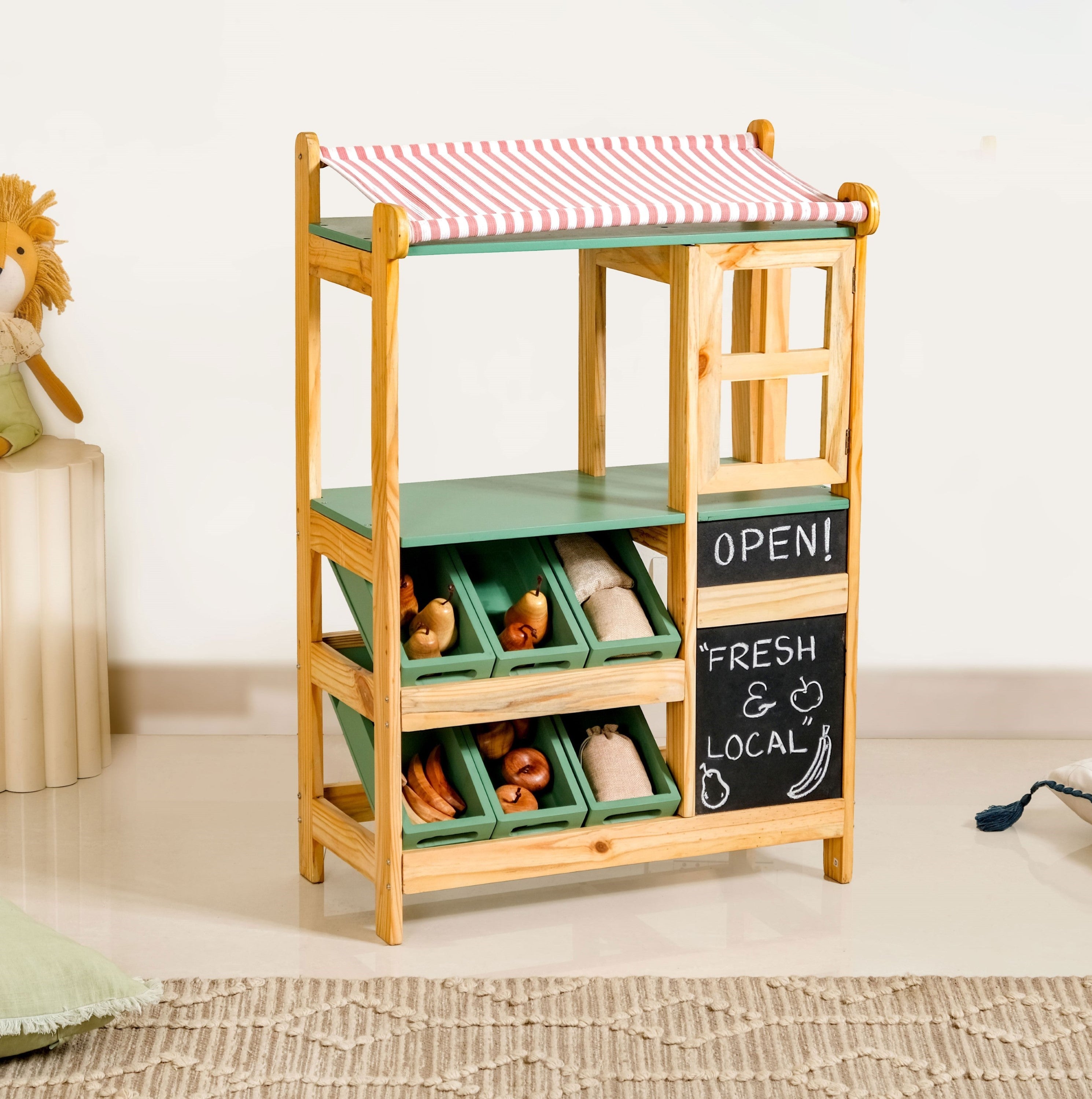 Creative Pretend Play Grocery Stand