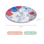 Set Of 4 Floral Ceramic Dinner Plates 10 Inch - Dinner plates, ceramic dinner plates, round plates, dinner plate set