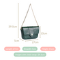 Green Croco Textured Shoulder Bag