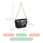 Black Textured Shoulder Bag