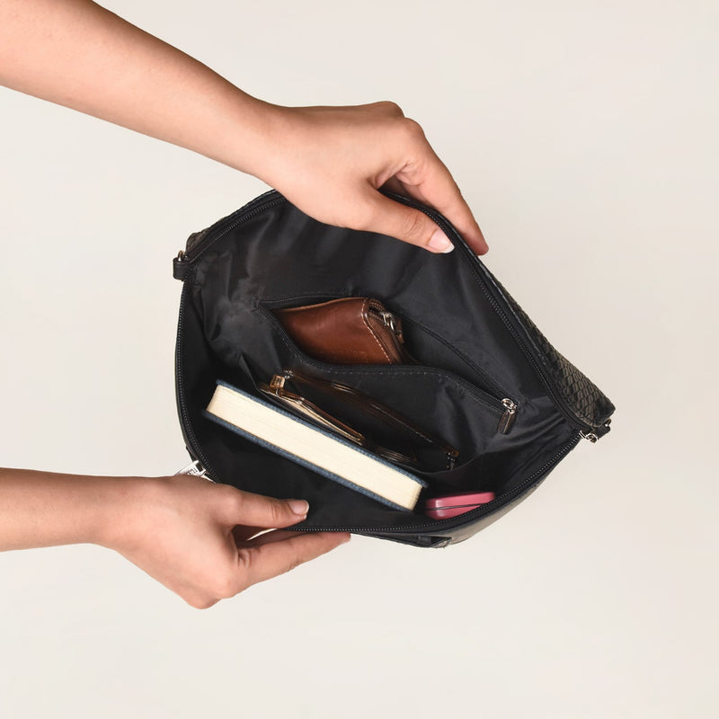 Unisex Black Crossbody Bag