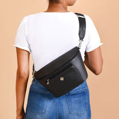 Unisex Black Crossbody Bag