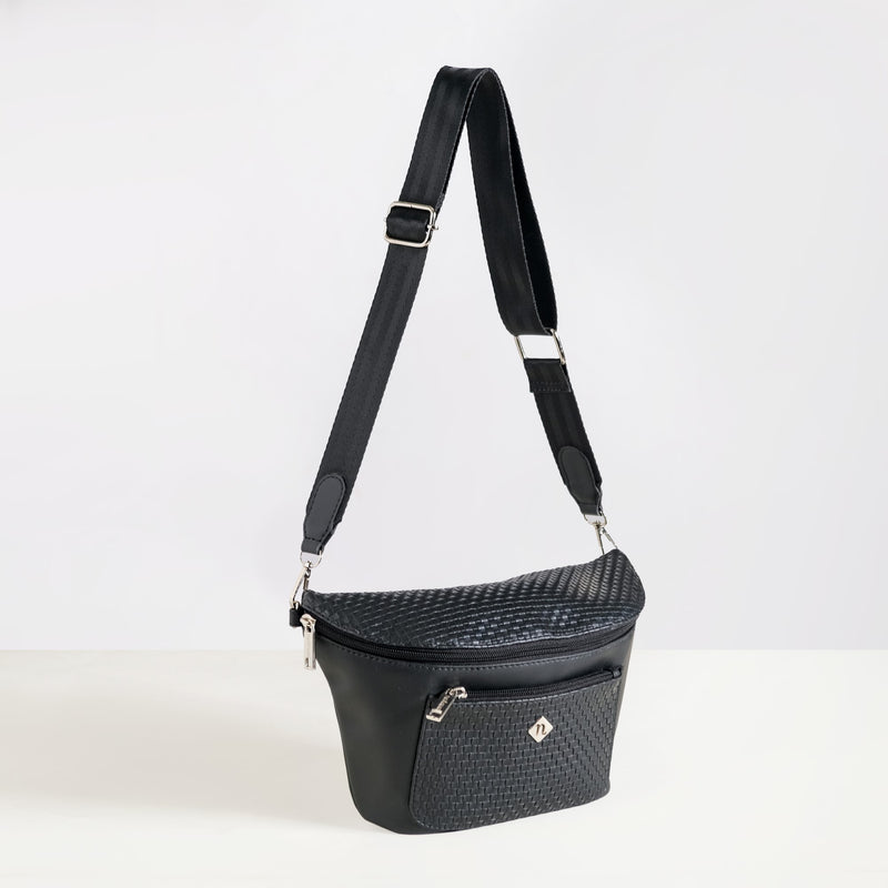 Unisex Black Crossbody Bag