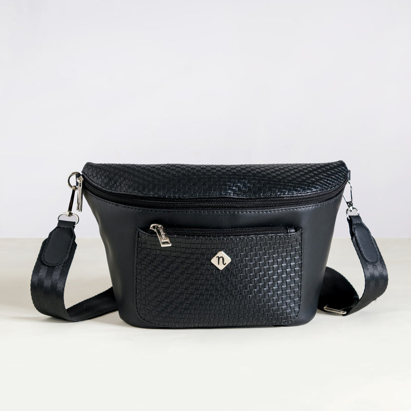 Unisex Black Crossbody Bag