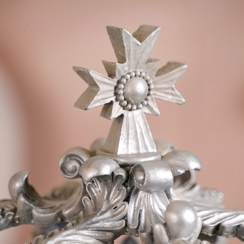 Silver Crown Decor Showpiece
