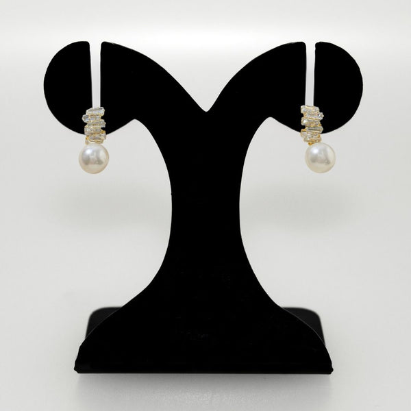 Crystal Classic Pearl Drop Earrings