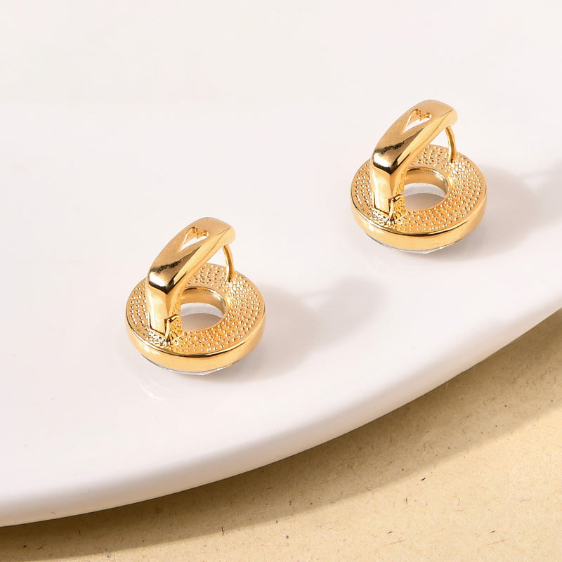 Crystal Halo Clip On Studs