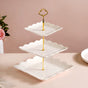 Sugar Square White 3-tier Cupcake Stand