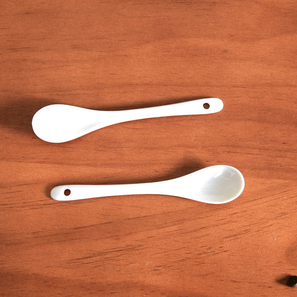 Coffee Mugs And Spoons With Wooden Tray For Two 350ml