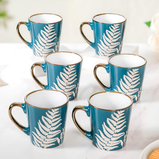 Chai Tea Latte Mug Set of 6 Teal 200ml