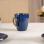 Nori Cup And Saucer Set Of 6 Blue With Gold Detail 250ml - Tea cup set, tea cups, coffee cups, ceramic tea cups, cups and saucers, cup and saucer set