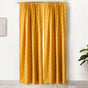 Set Of 2 Mustard Yellow Embroidered Divider Curtain 108x54 Inch