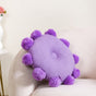 Plush Pure Cotton Pom Pom Sofa Cushion 17x17 Inch