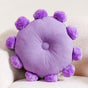 Plush Pure Cotton Pom Pom Sofa Cushion 17x17 Inch