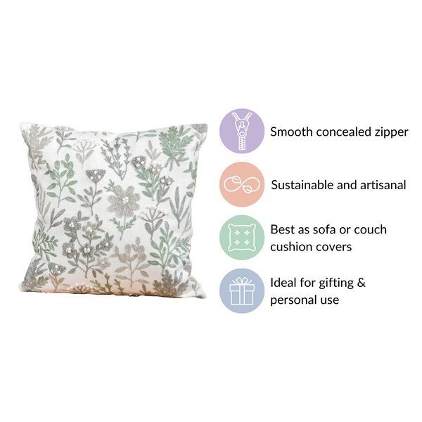 Pastel Couch Cushion Cover 16x16 Inch