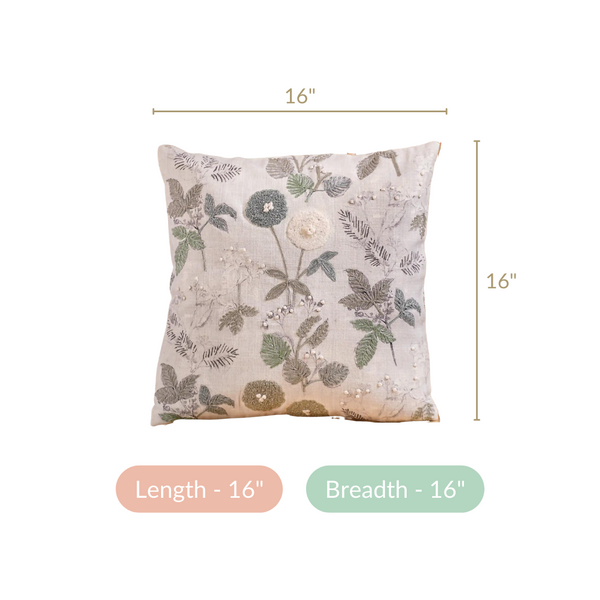 Sustainable Soft Cotton Cushion Cover 16x16 Inch