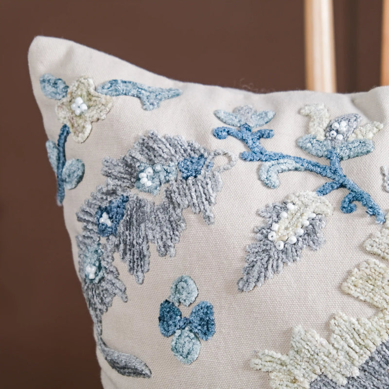 Beaded Cushion Cover For Home Decor 16x16 Inch