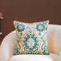 Embroidered Vintage Floral Cushion Cover 16x16 Inch