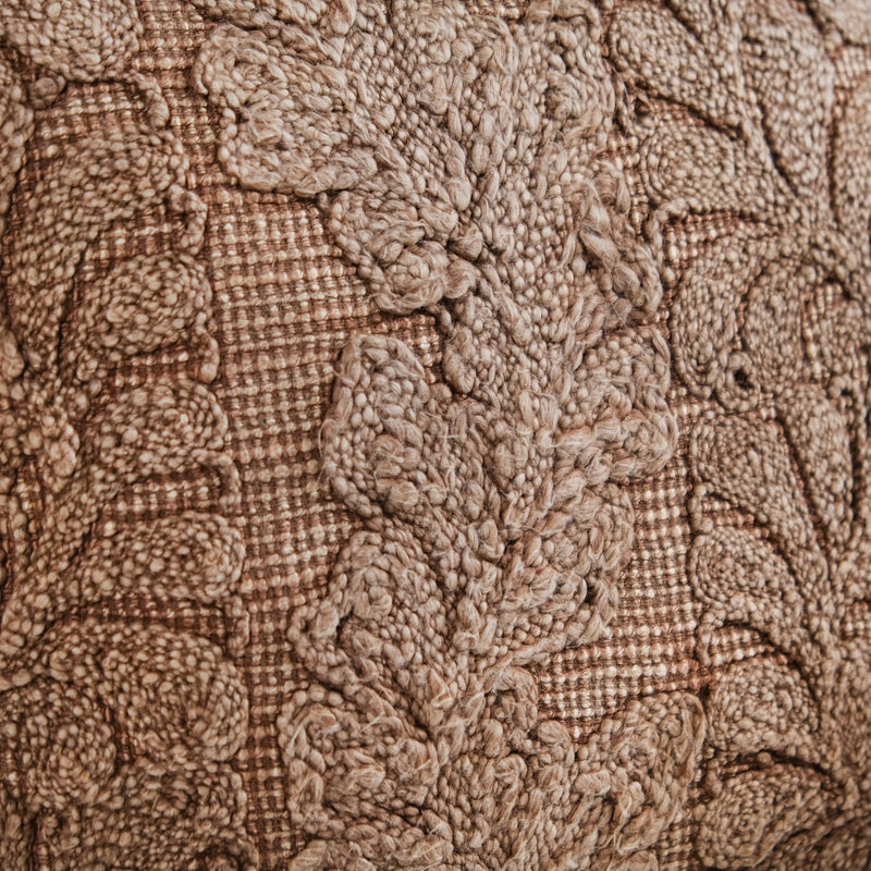 Handwoven Floral Cushion Cover Set Of 3 16x16 Inch