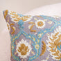 Embroidery on Print Vintage Cushion Cover 20x14 Inch