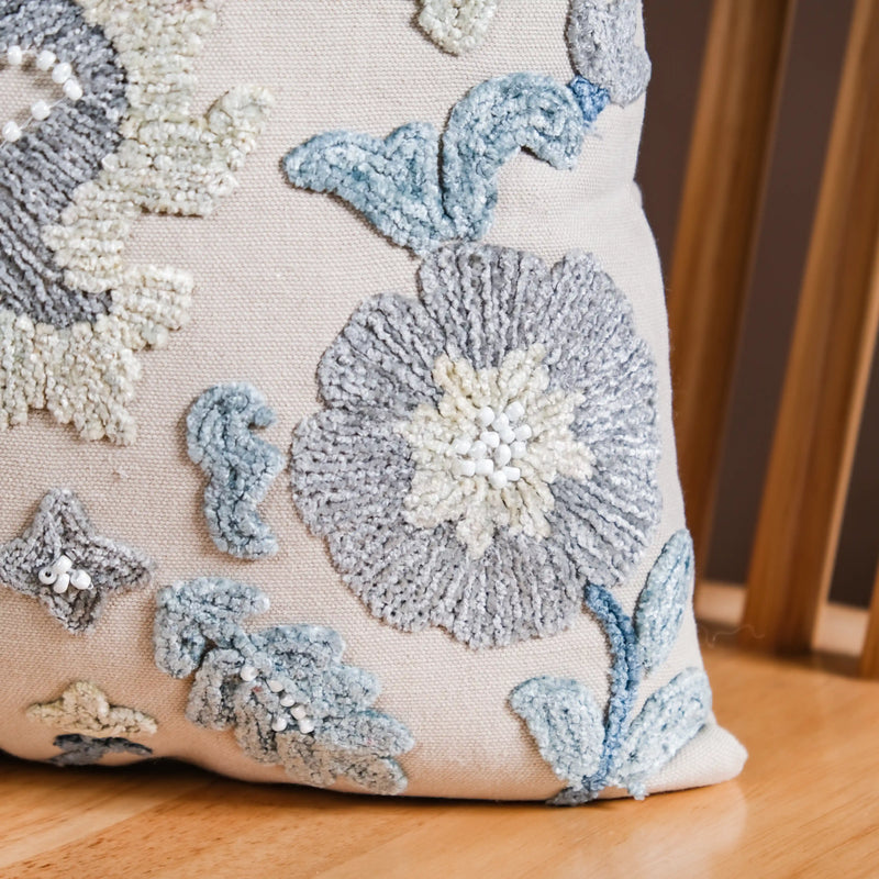 Beaded Cushion Cover For Home Decor 16x16 Inch