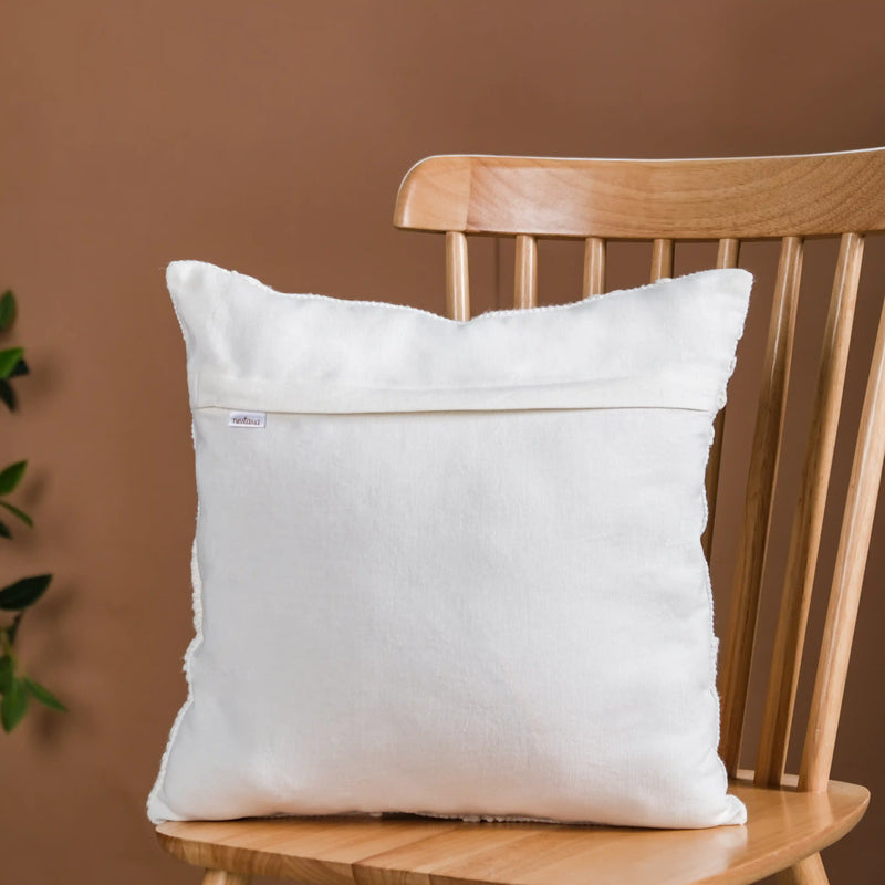 Handwoven Floral Cushion Cover Set Of 3 16x16 Inch