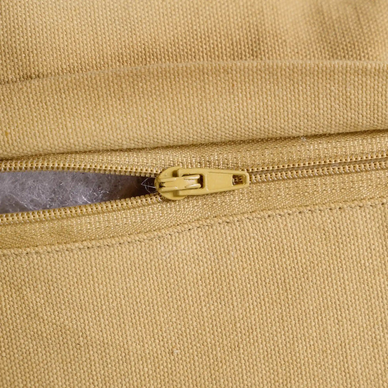 Threadwork Cotton Cushion Cover Yellow 16x16 Inch