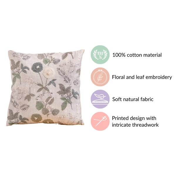 Sustainable Soft Cotton Cushion Cover 16x16 Inch