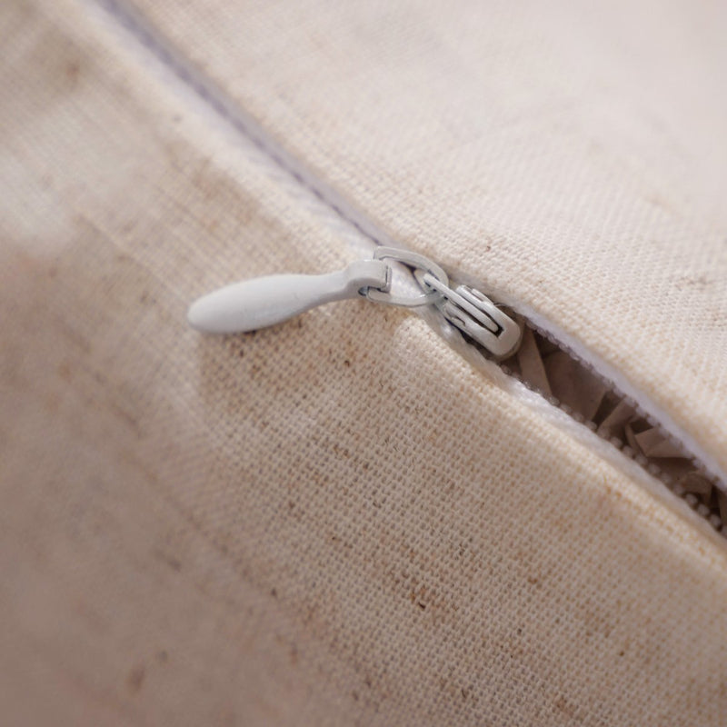 Set Of 2 Love Heart Linen Cushion Cover With Pocket 16x16 Inch