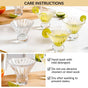 Cut Glass Ball Cocktail Glass Set Of 6 180ml