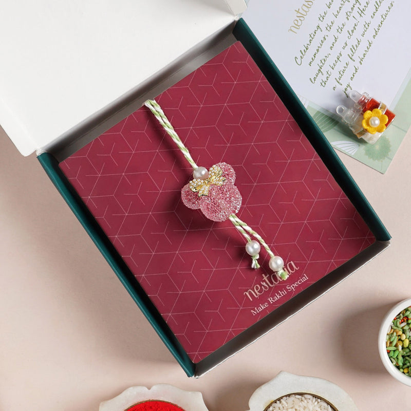 Cute Girl Bow Lumba Gift Set With Box And Card
