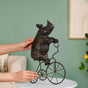 Cycling Rhino Resin Art