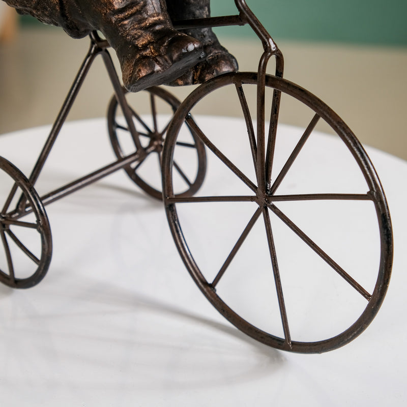 Cycling Rhino Resin Art