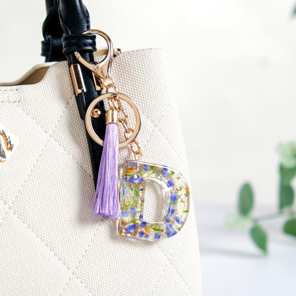 Dainty And Dreamy D Dual Hook Keychain