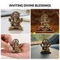 Pure Brass Vighnaharta Ganpati Idol With Gift Box 5cm