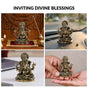Pure Brass Ganesh Idol With Gift Box 5cm