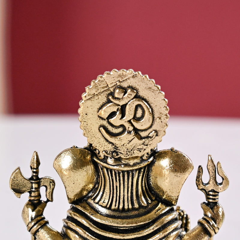 Pure Brass Ganesh Idol With Gift Box 5cm