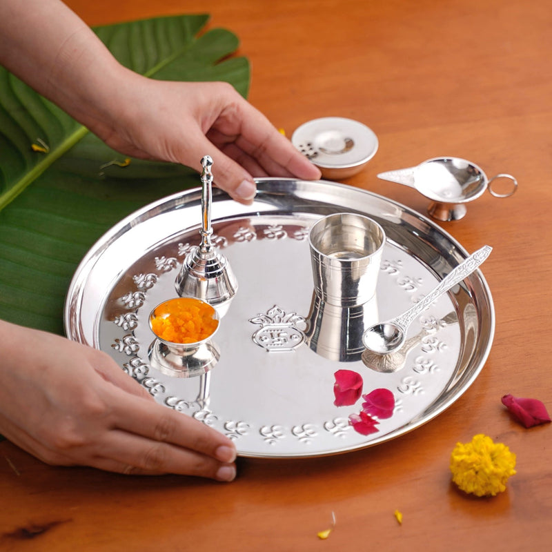 All In One Daily Aarti Pooja Thali Set Of 7