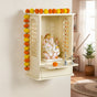 Daily Pooja Mandir For Home And Office Ivory 30x17x42cm