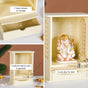 Daily Pooja Mandir For Home And Office Ivory 30x17x42cm
