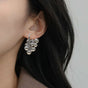 Dangling Beads Metallic Earrings