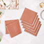 Terracotta Embroidered Edges Table Napkin Set Of 6