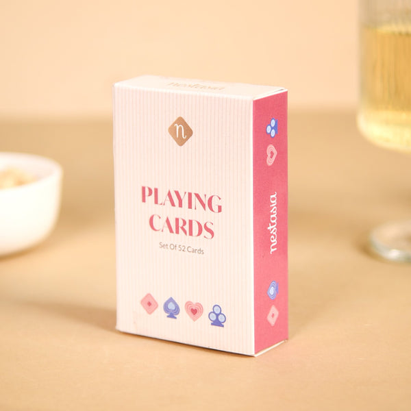 Deck Of 2 Playing Cards Set In Pink And Blue