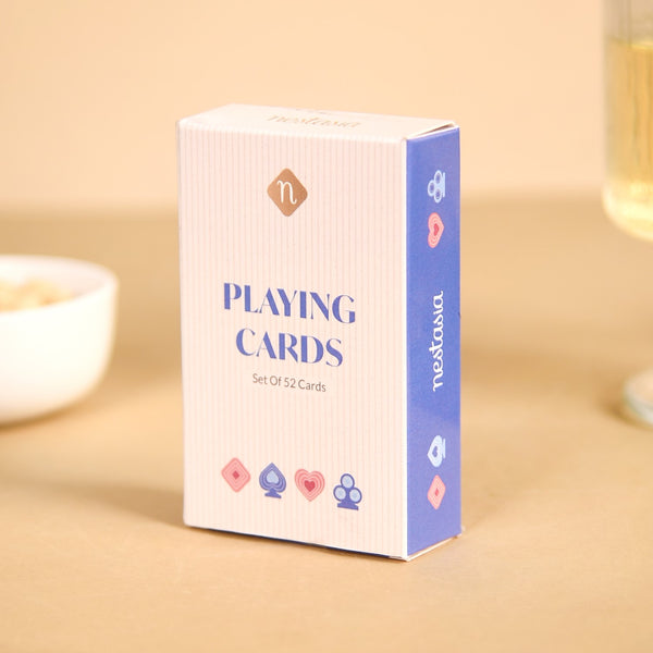 Deck Of 2 Playing Cards Set In Pink And Blue