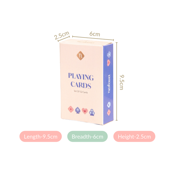 Deck Of 2 Playing Cards Set In Pink And Blue