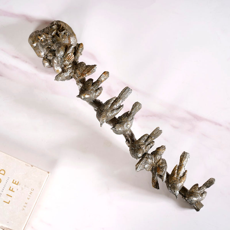 9 Birds On A Branch Decor Showpiece